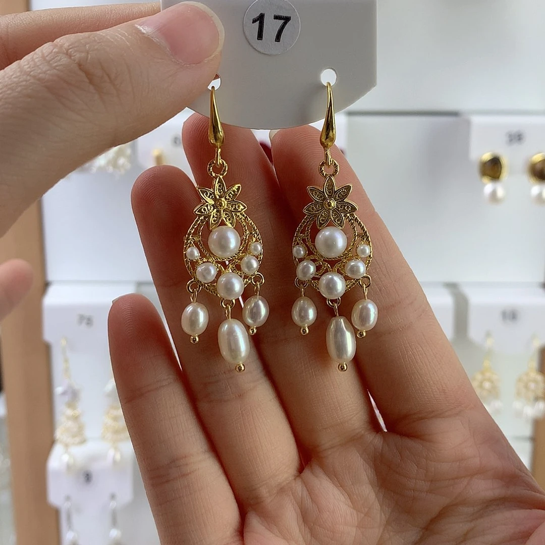 未镶嵌耳饰淡水珍珠