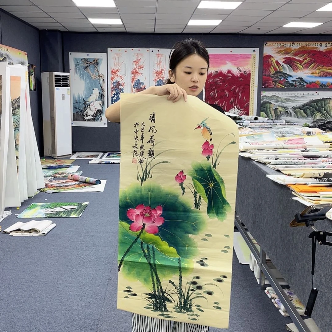 国画作品小姐姐放漏…