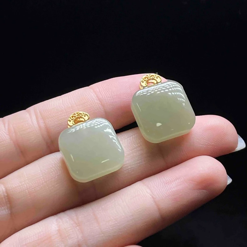 【小魏总返场福利】S925和田玉方糖吊坠（14×4mm）【多样性发一】