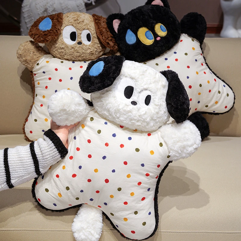豆袋安抚玩偶大号毛绒公仔动物手偶解压捏捏玩具抱枕女生礼物儿童