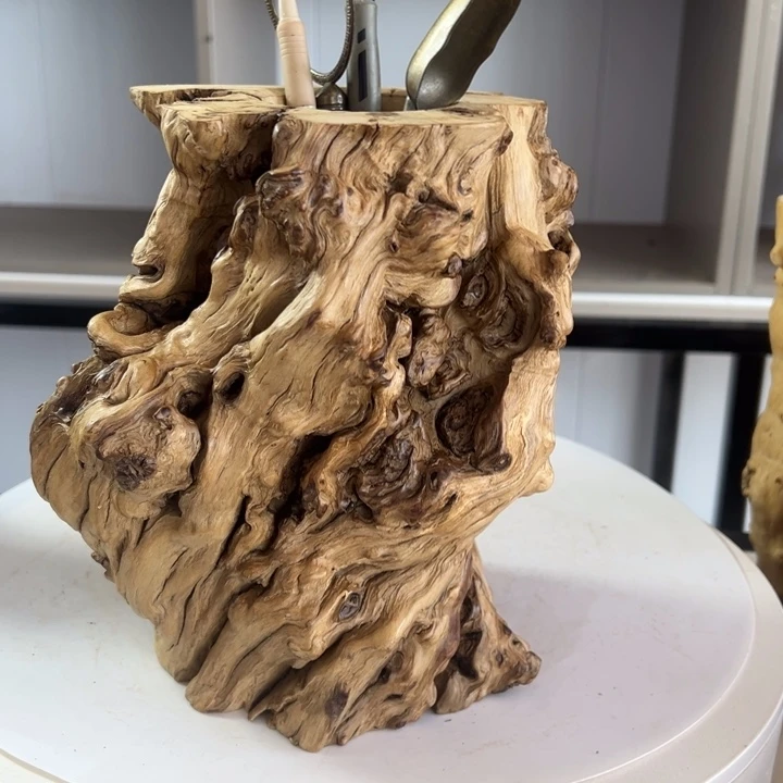 木石榴木榴疤笔筒茶桶