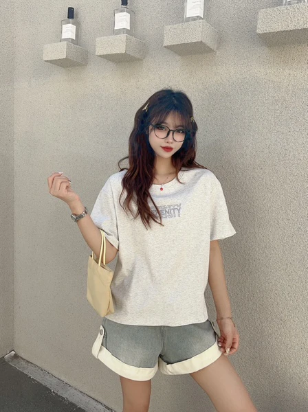 常规款圆领重工刺绣T恤（80斤-130斤）