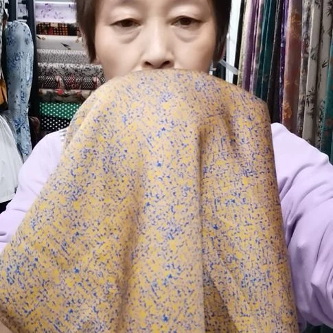 醋酸棉布料黄小扎染1.1米布头