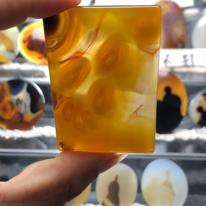 合金玛瑙/玉髓珠宝奇石58有瑕