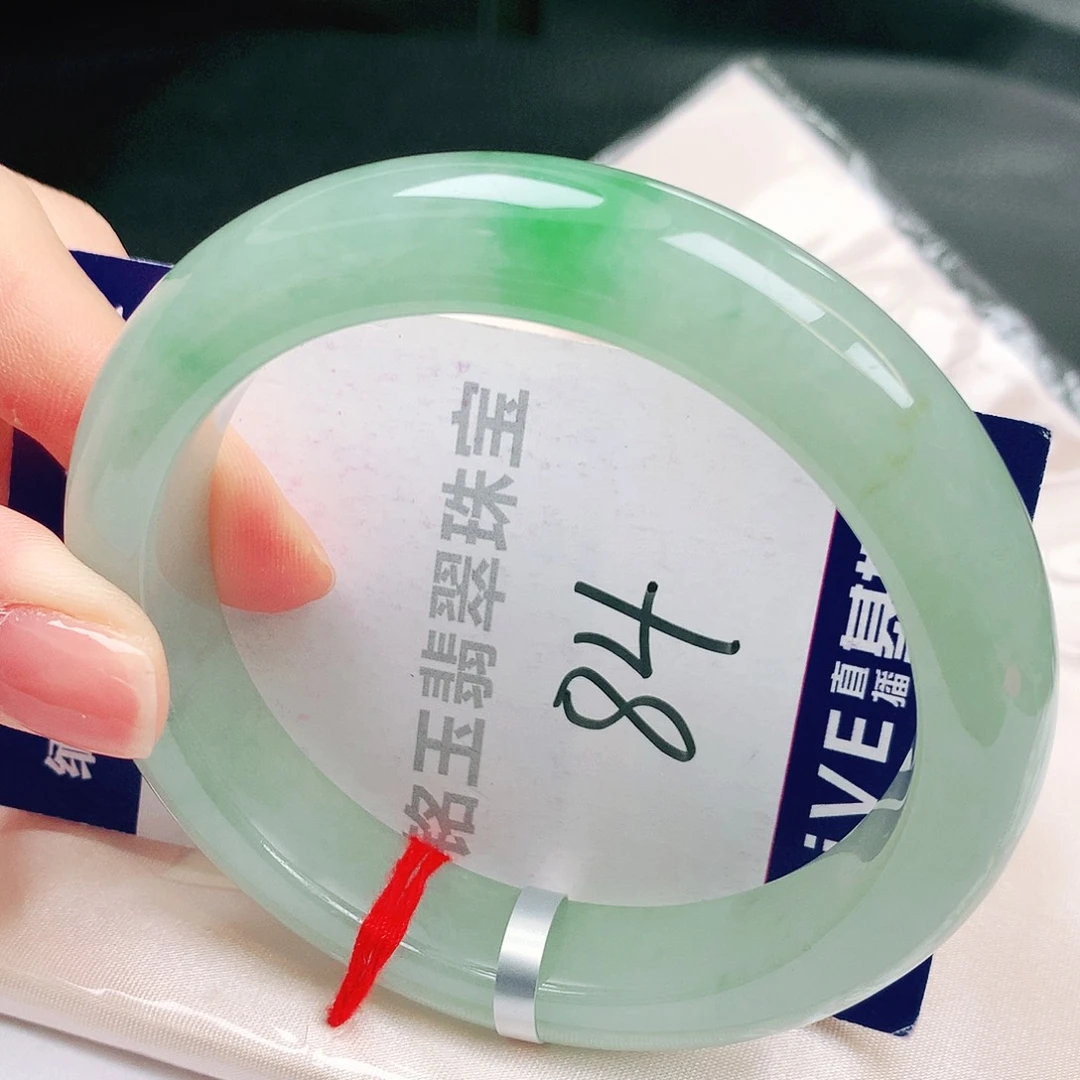 翡翠未镶嵌手镯缅甸天然a货翡翠手镯