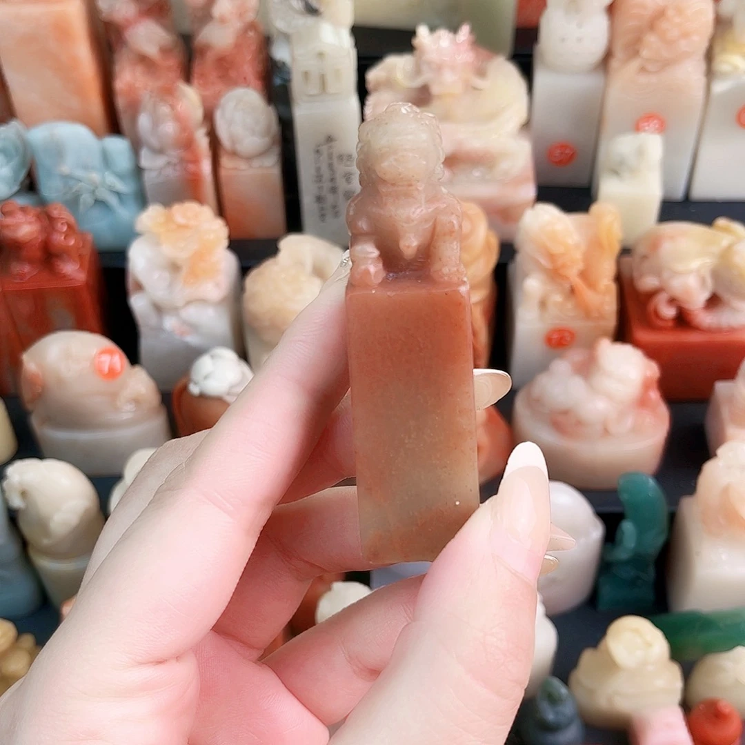 寿山石印石狮子的