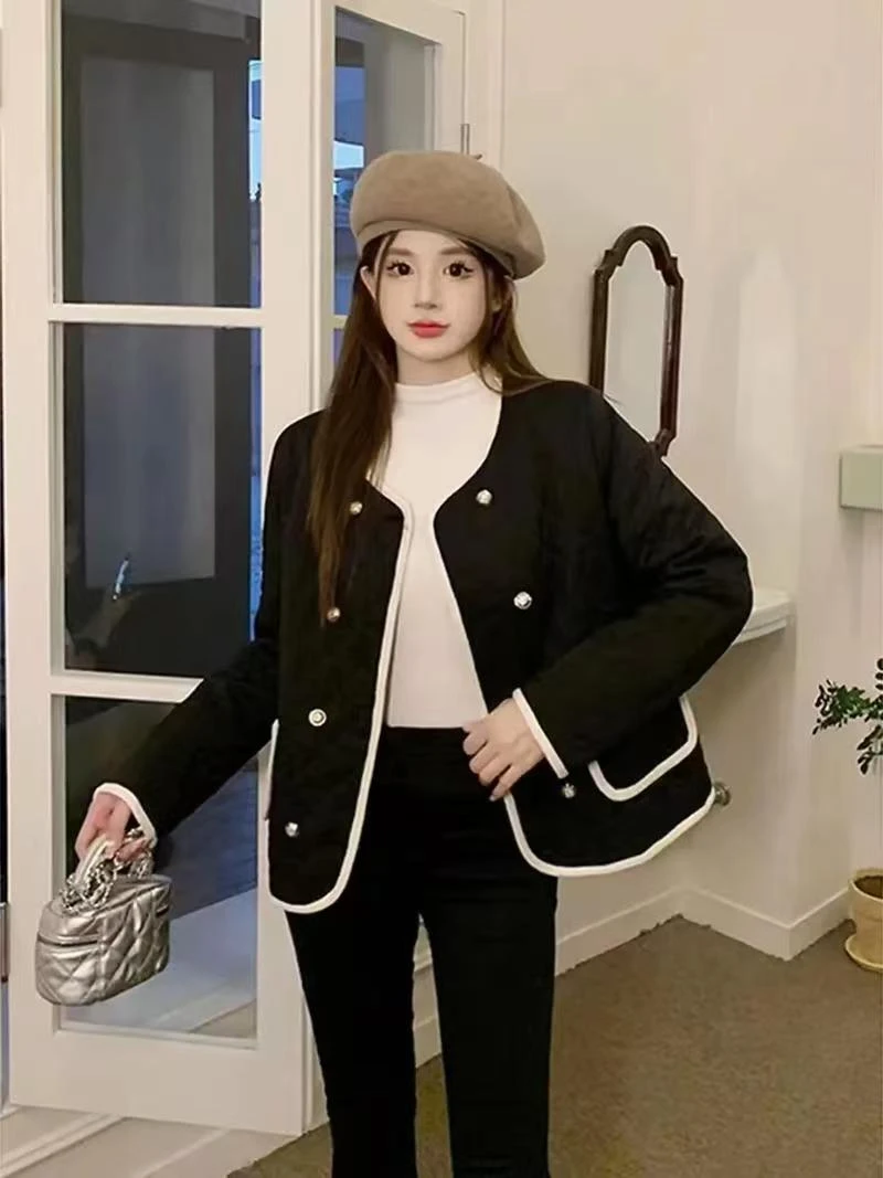 小香风套编织短款百搭外套女