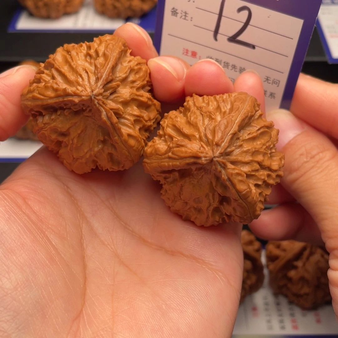 m***y把件文玩核桃灯笼三棱42全品12号
