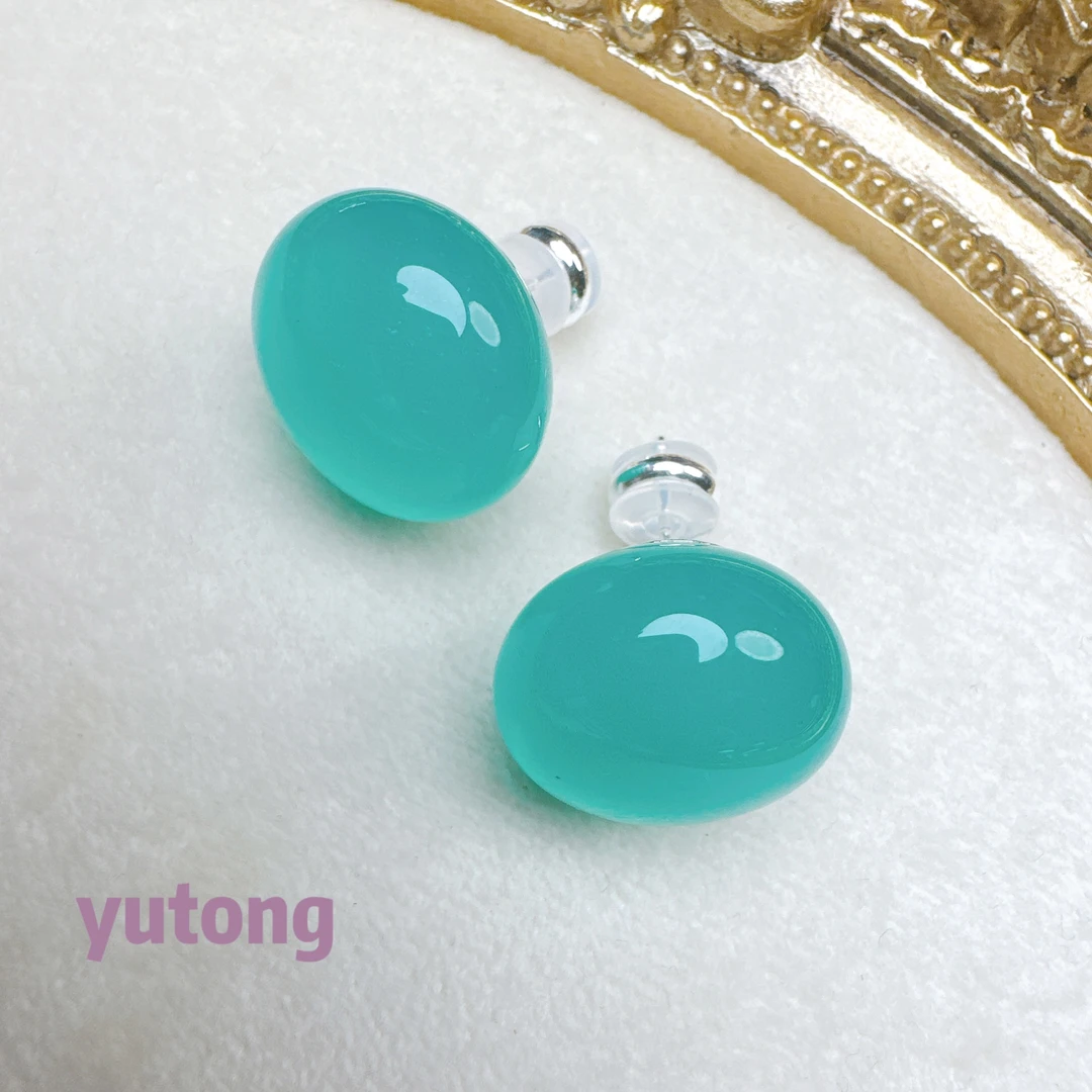 铜合金树脂耳饰 【雨桐轻奢饰品】设计款耳环YT00193#1