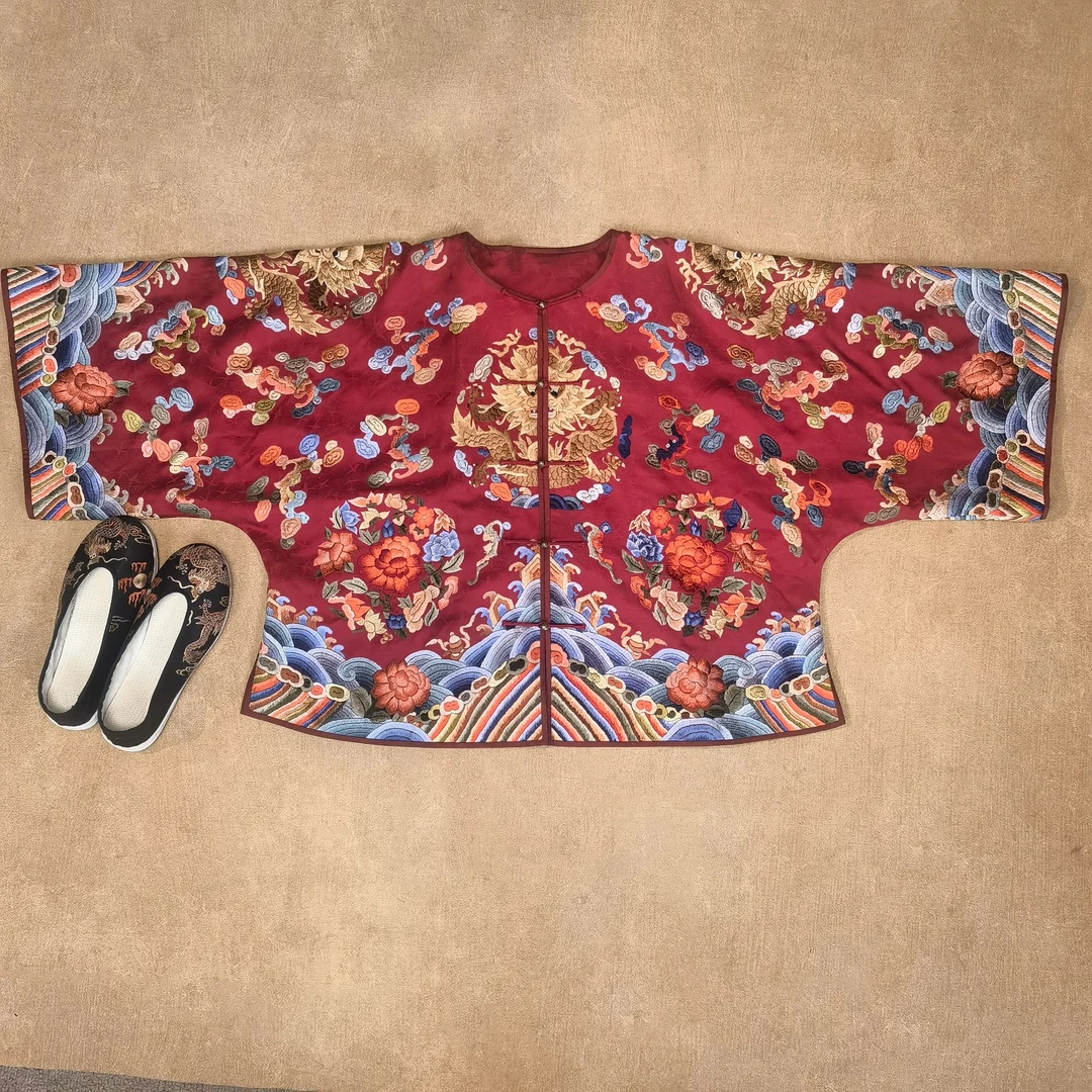 三一馆【龙章凤姿】手绣满绣龙褂中式上衣中国风