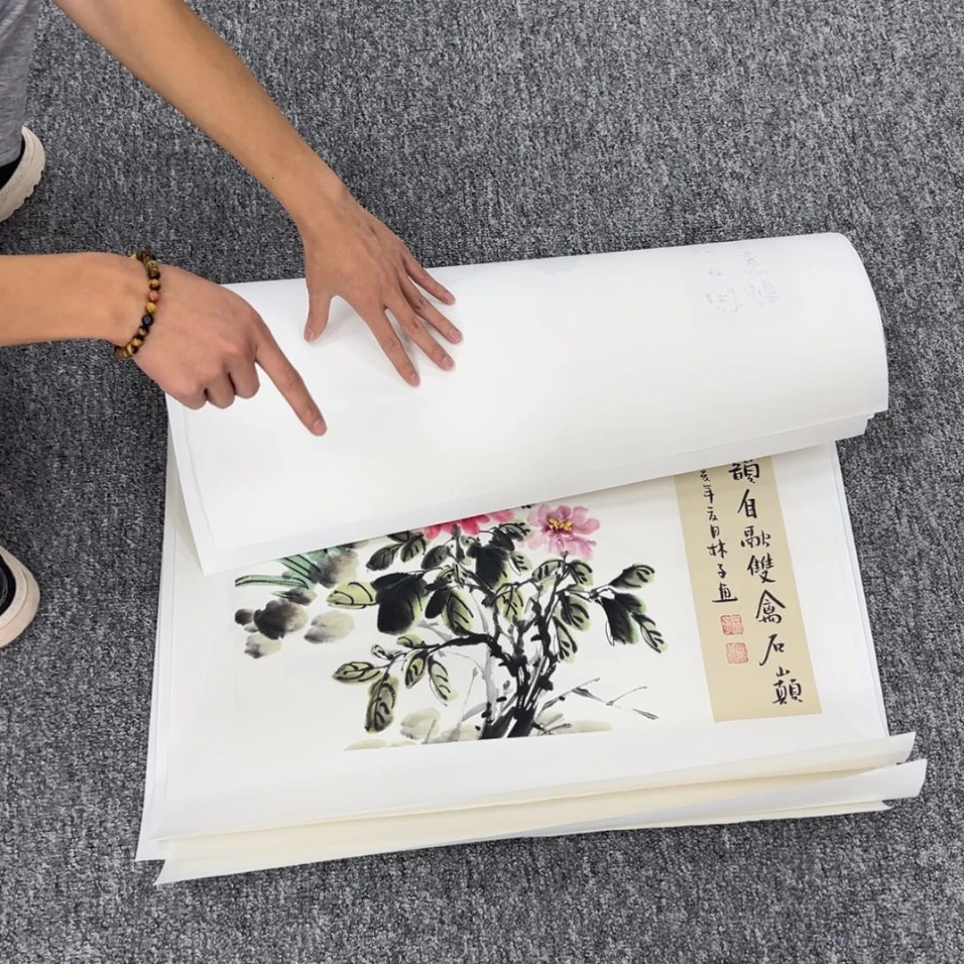 国画纯手工制作的