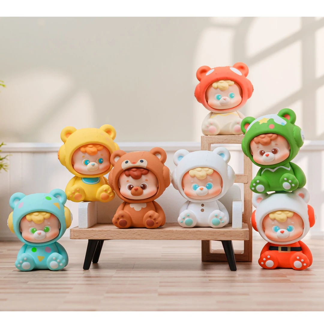 【直播代拆】diudiu你的小熊二代冬日小熊系列萌粒盲盒潮玩摆件