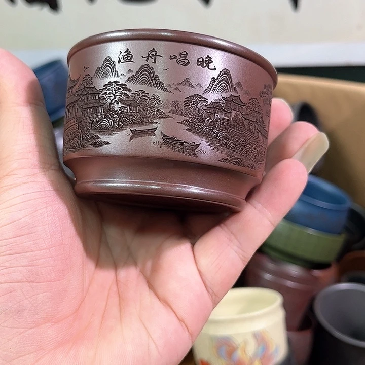 茶杯紫砂全手工紫砂主人杯