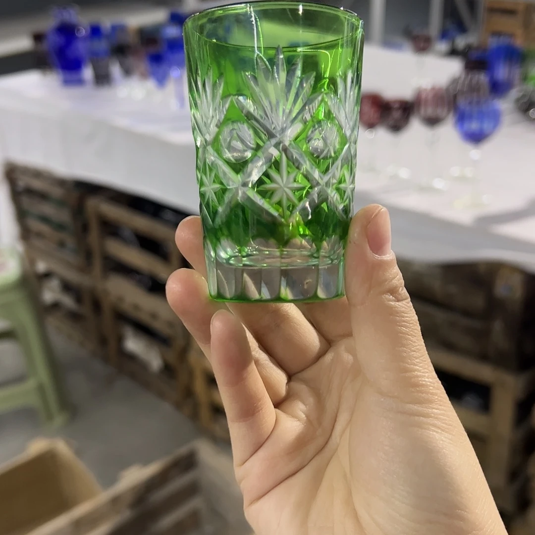 水晶玻璃平底款微瑕一个