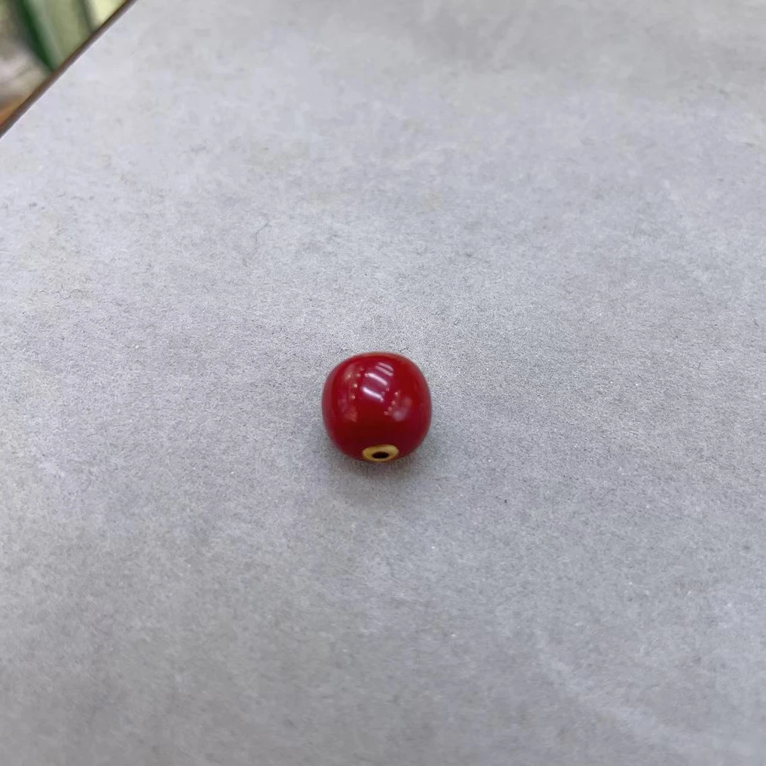 含辰砂工艺品朱砂路路通 9✖️9mm 170（赠链）