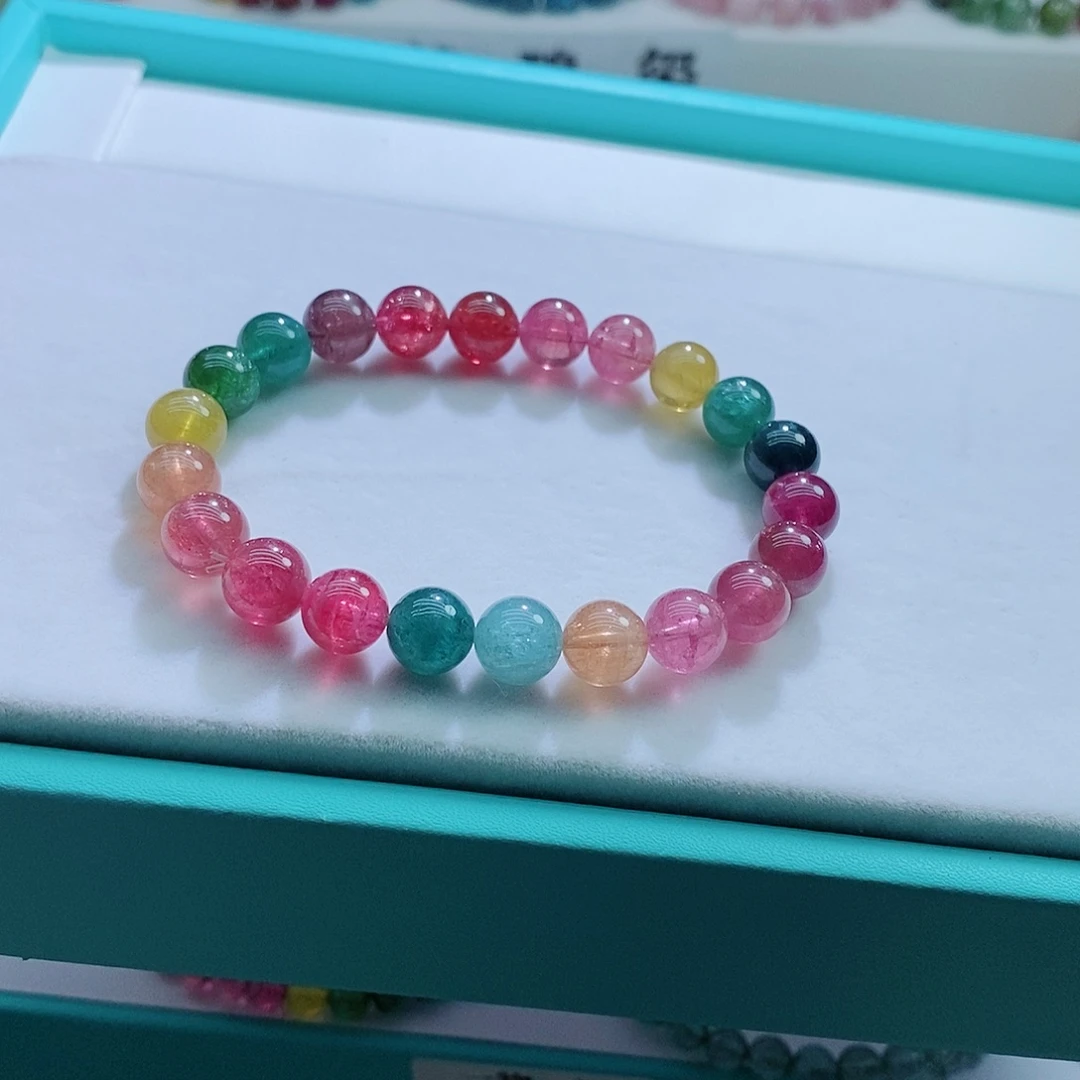 碧玺手链未镶嵌8.8mm左右