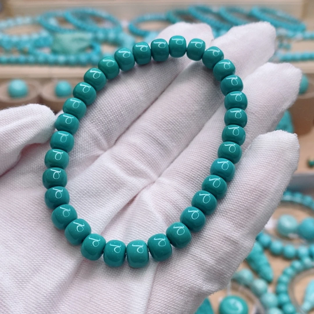 绿松石未镶嵌珠宝奇石6.5mm