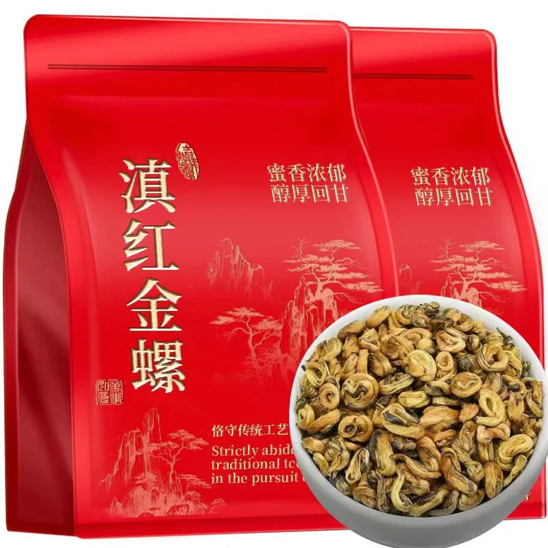 【凤庆古树金螺】2025正宗云南古树滇红茶滇红金螺蜜香耐泡型新茶袋