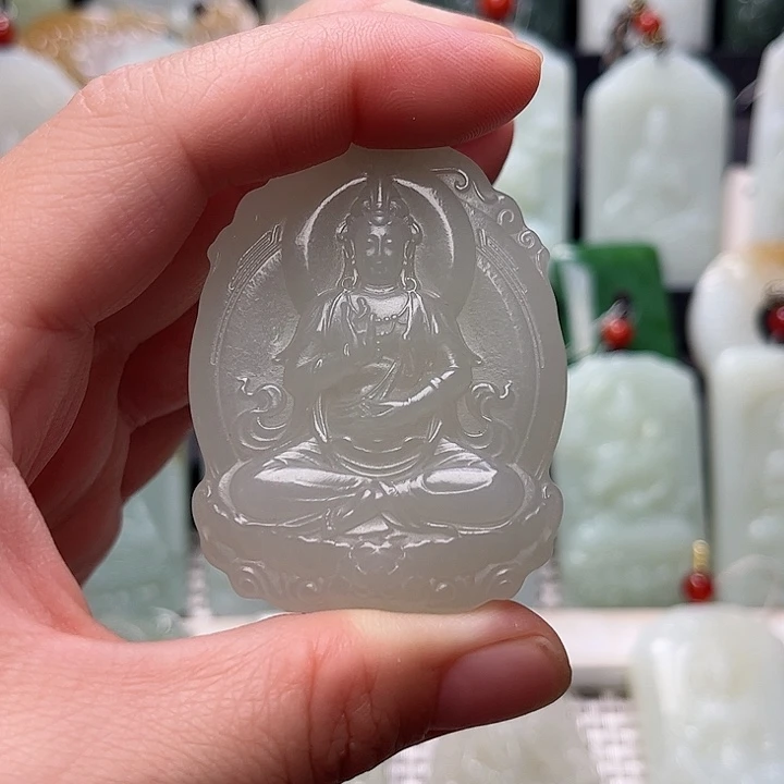 和田玉未镶嵌挂件