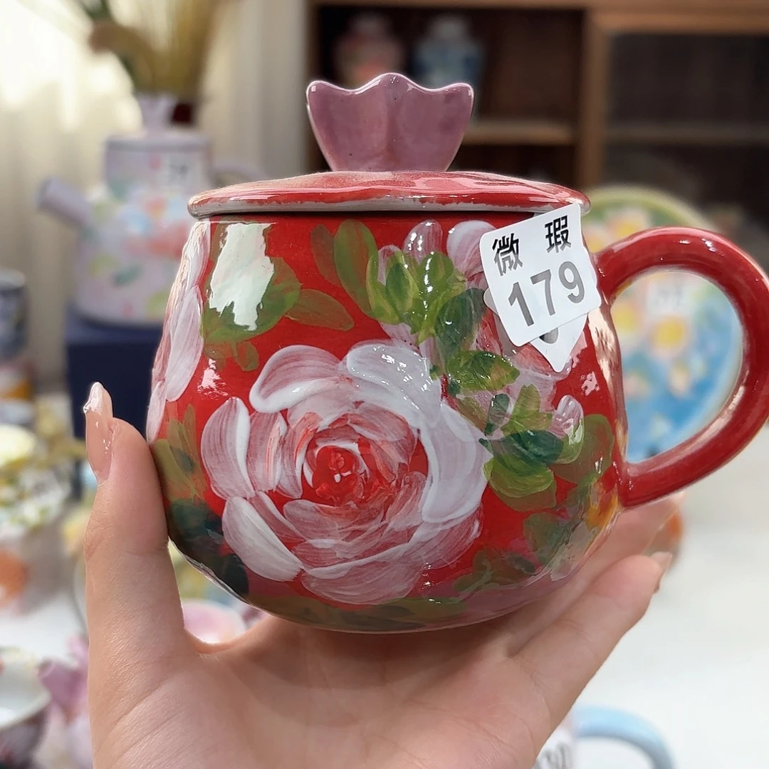 鱼***2景德镇手绘高温釉下彩陶瓷茶具