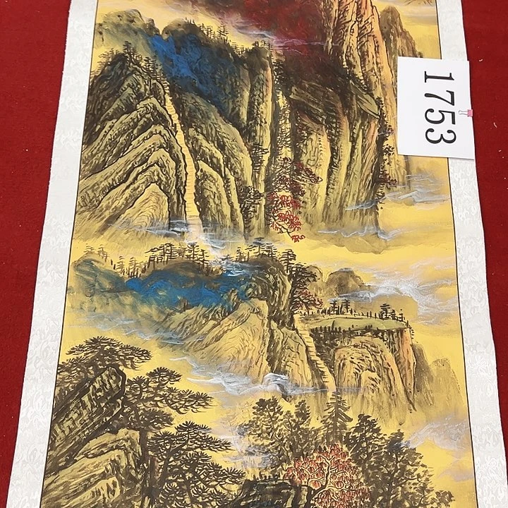 国画纯手工纯手绘新年快乐