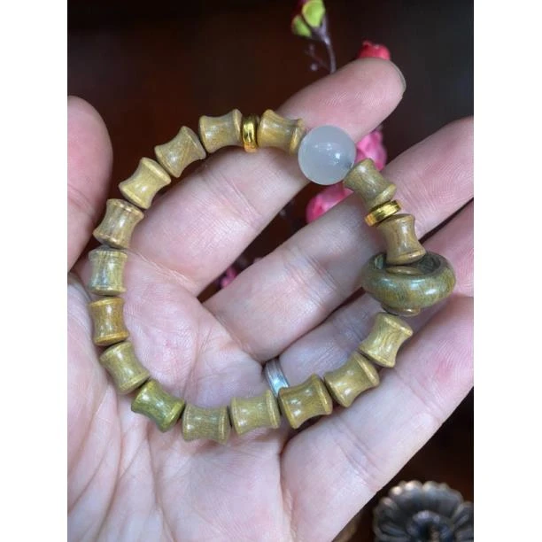 【绿檀夜明珠竹节】 A240