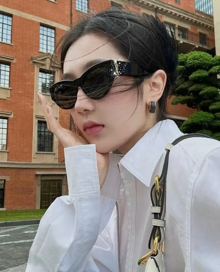 高版本杨老师同款椭圆猫眼女士防晒太阳眼镜高级感百搭太阳墨镜