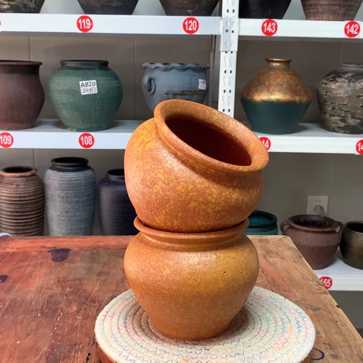【闪购商品】微瑕土陶有孔高12口12