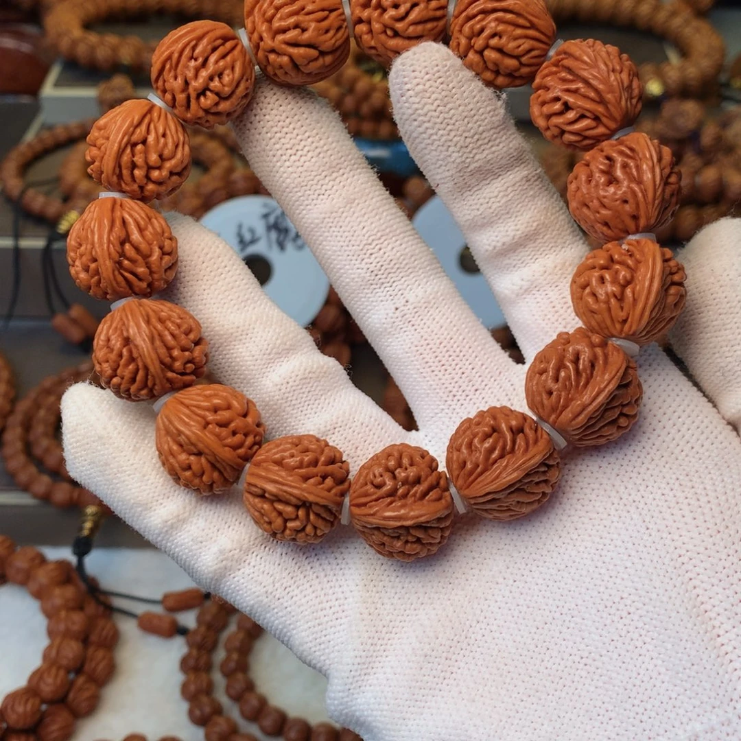 手串桃核秦岭龙纹