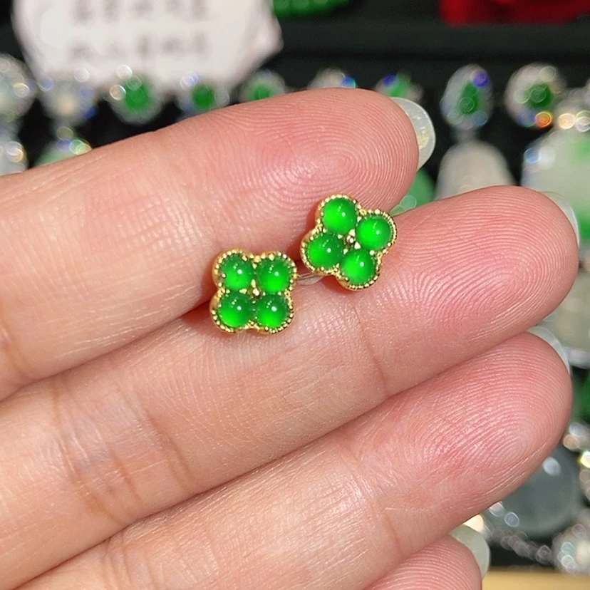 【闪购商品】未镶嵌翡翠耳饰天然翡翠