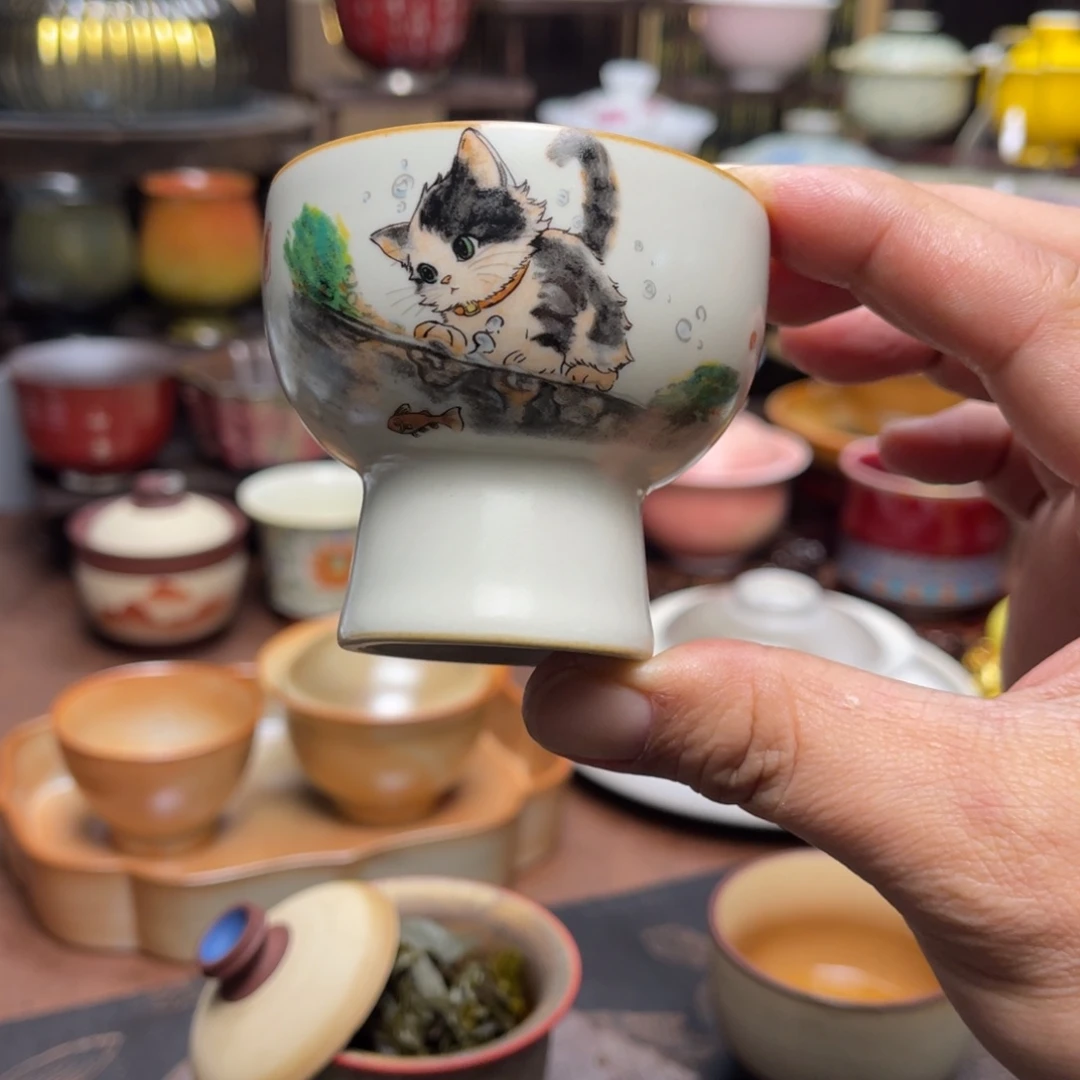 素铭品瓷釉下彩茶具