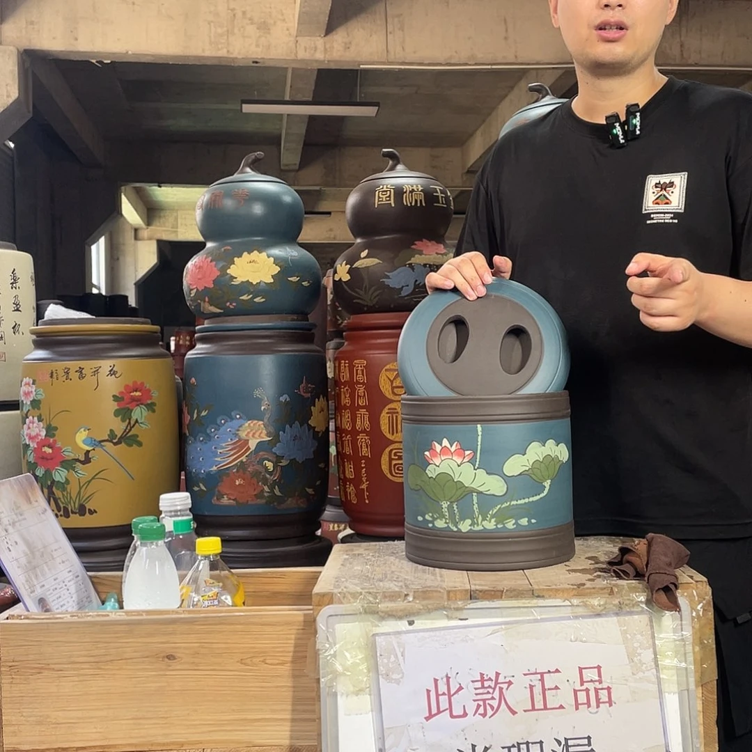 宜兴原矿紫砂茶叶罐