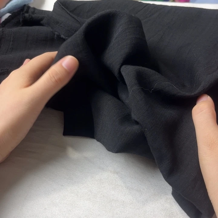棉混纺黑色麻棉1.5米