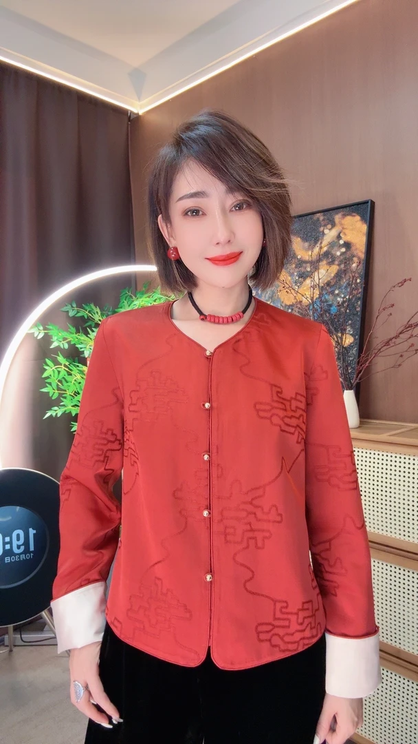 【露lu专属】财源滚滚-新中式正襟国风上衣