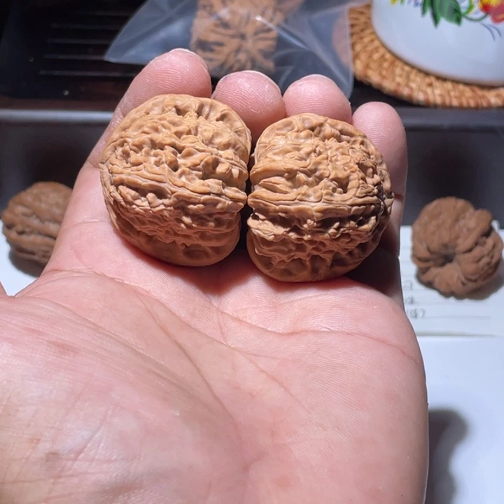 吊坠文玩核桃白狮子
