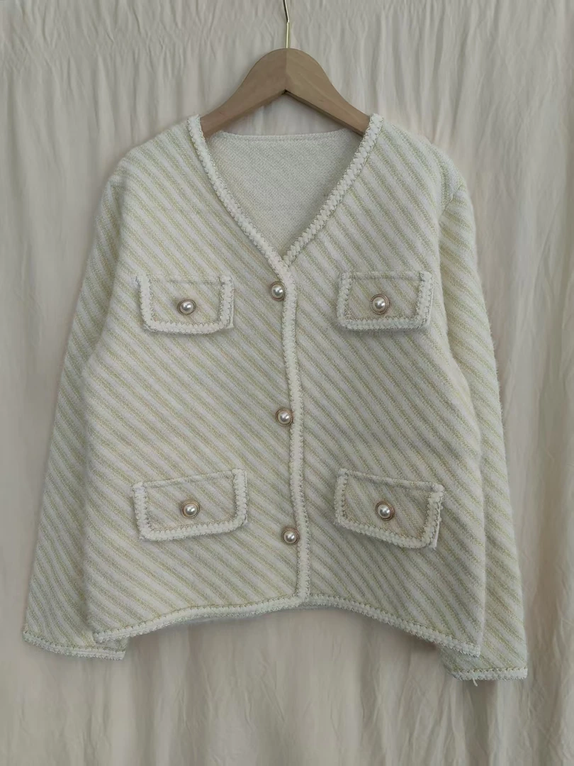 [【香姐精品】2025年新款网红气质女装时尚小香风外套-944