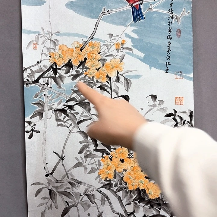 国画亲笔手绘放心去藏