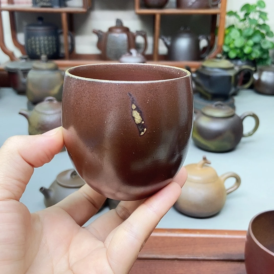 钦州坭兴陶柴烧杯