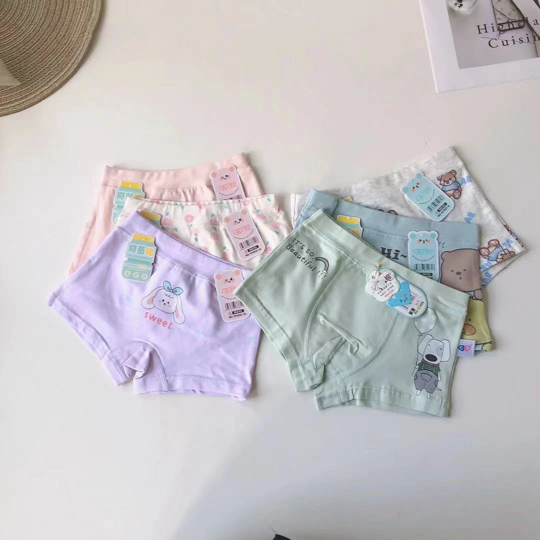 R01甜心家儿童卡通袋装短裤3条