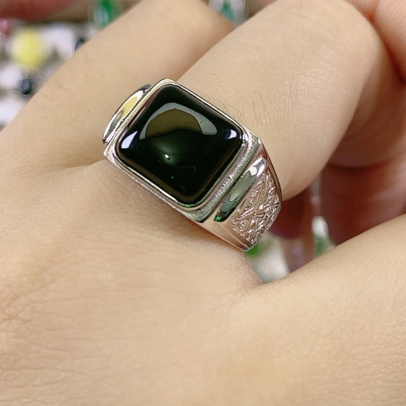 【闪购商品】玛瑙/玉髓戒指银S925镶嵌