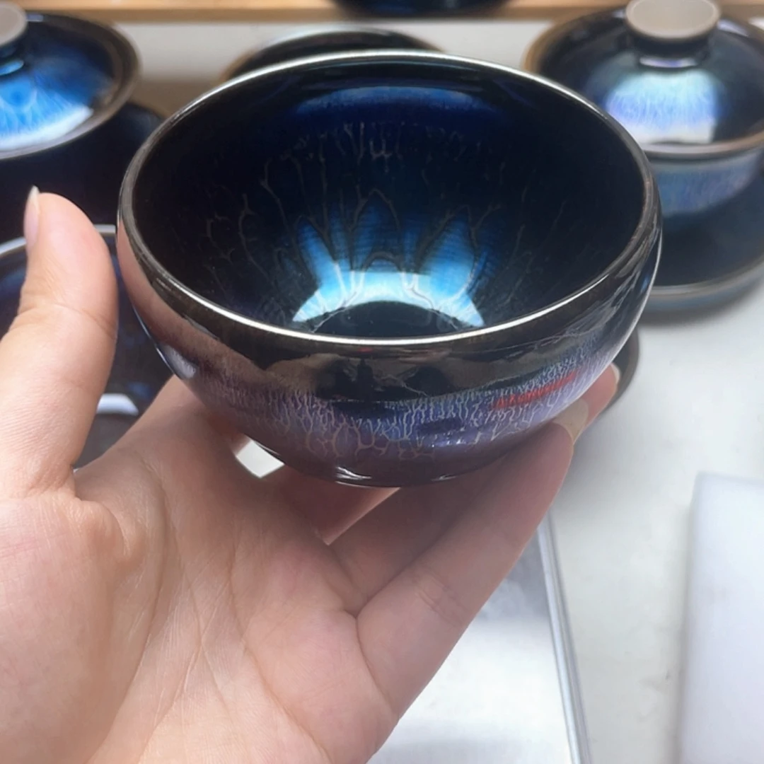 无***艾瓷星辰纯手工精品无足钵