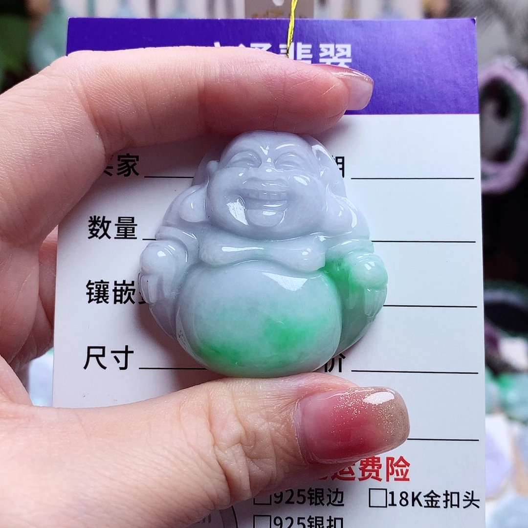 颈饰未镶嵌翡翠佛公46