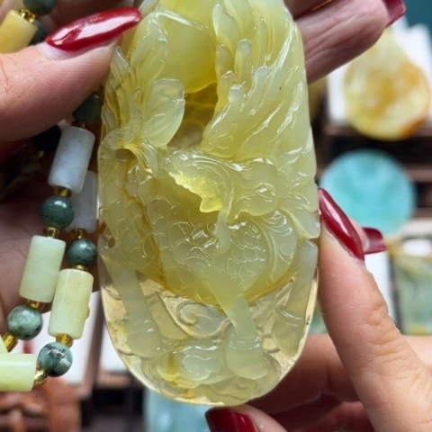 岫玉挂件未镶嵌挂件