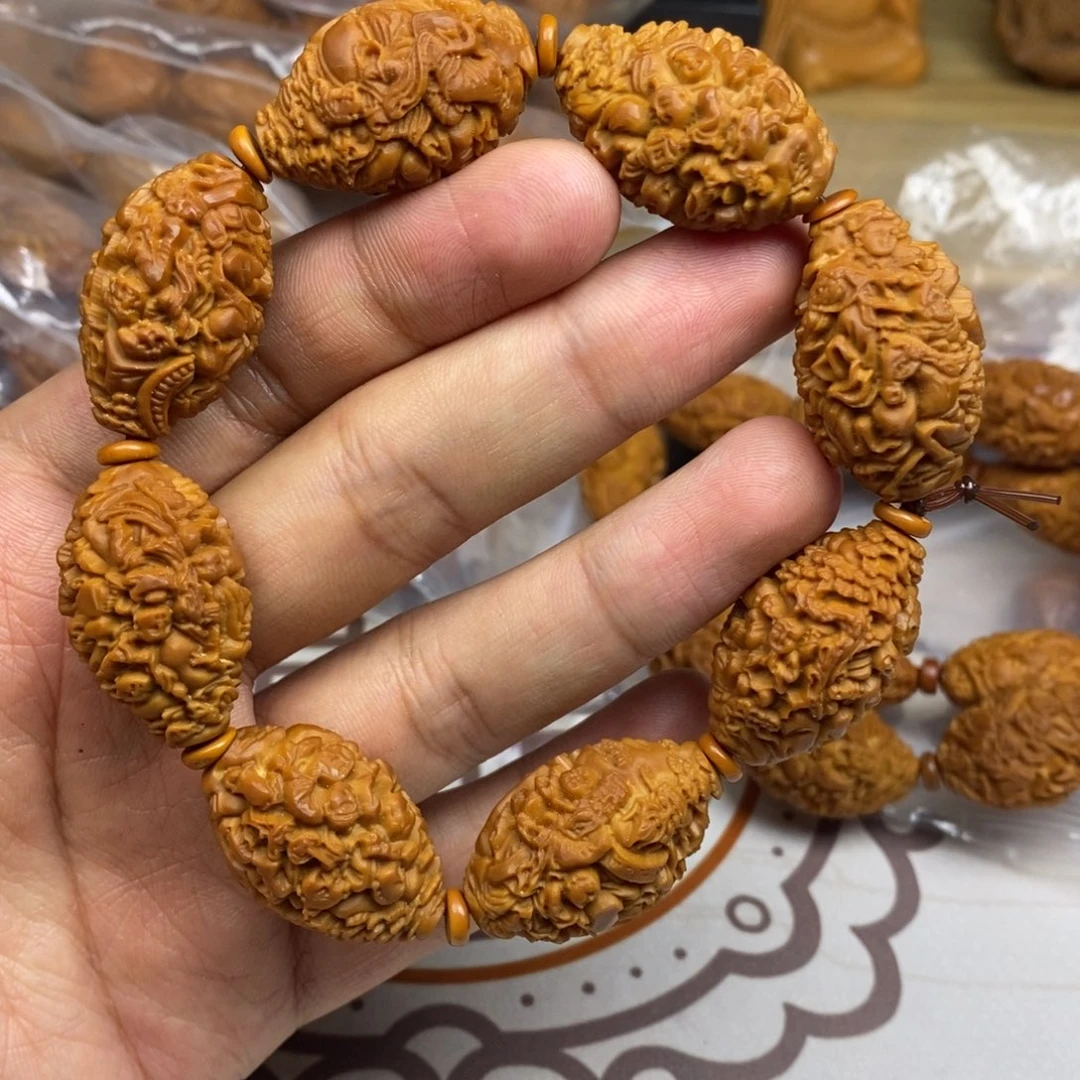 橄榄核手串/手链橄榄核雕刻工艺宇