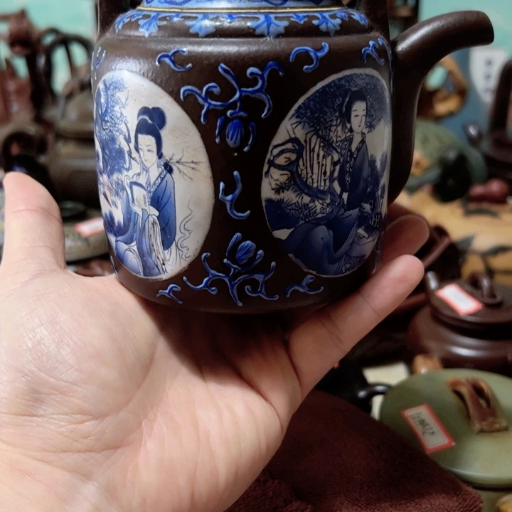 茶壶紫砂紫砂壶收藏起来了！