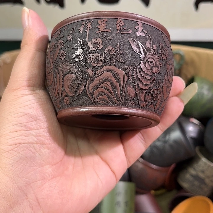 茶杯紫砂全手工紫砂主人杯
