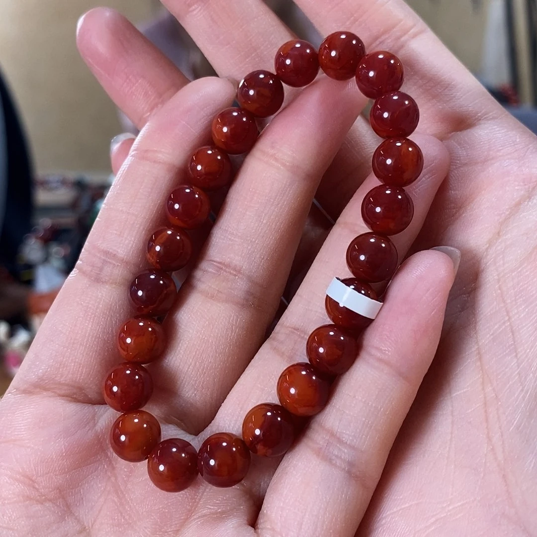 未镶嵌单圈南红玛瑙邓*