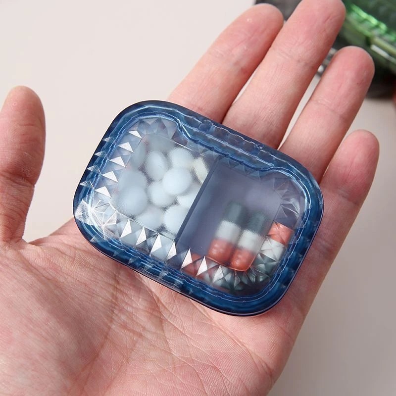 药片小分药盒便携药品分装收纳盒一日三餐密封装随身一周七天药盒