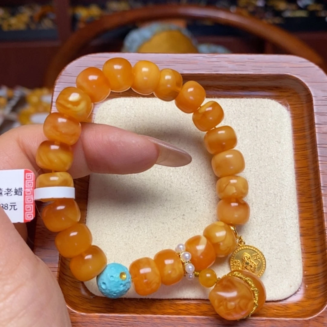 【闪购商品】蜜蜡手链未镶嵌手串