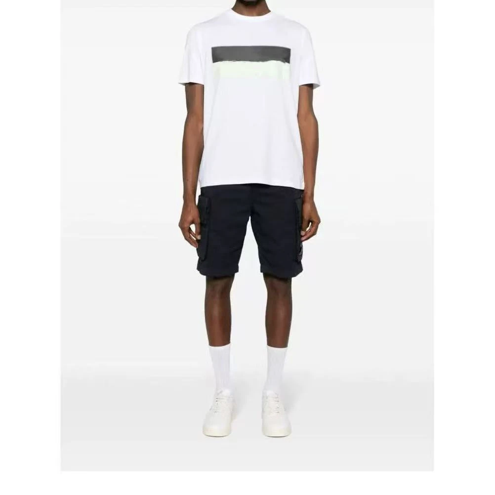 BO男士艺术印花图案丝光棉质宽松短袖T恤